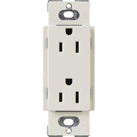 Home Decorator Outlet on Outlets Lutron 15 Amp Light Almond Decorator Single Electrical Outlet