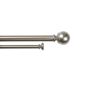 UPC 028295413053 product image for Umbra 28-in to 48-in Nickel Metal Double Curtain Rod | upcitemdb.com