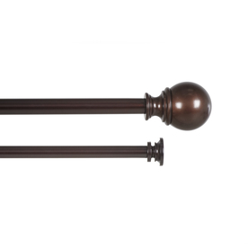 UPC 028295413060 product image for Umbra 28-in to 48-in Auburn Bronze Metal Double Curtain Rod | upcitemdb.com