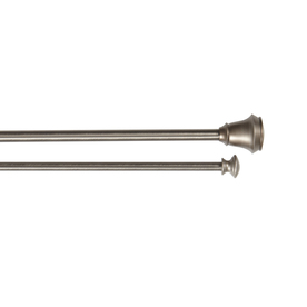 UPC 028295413114 product image for Umbra 28-in to 48-in Pewter Metal Double Curtain Rod | upcitemdb.com