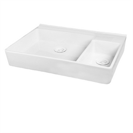 Barclay Double-Basin Fireclay Apron Front Kitchen Sink