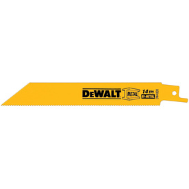 UPC 028874048089 product image for DEWALT 5-Pack 6-in 14-TPI Bi-Metal Reciprocating Saw Blade Set | upcitemdb.com