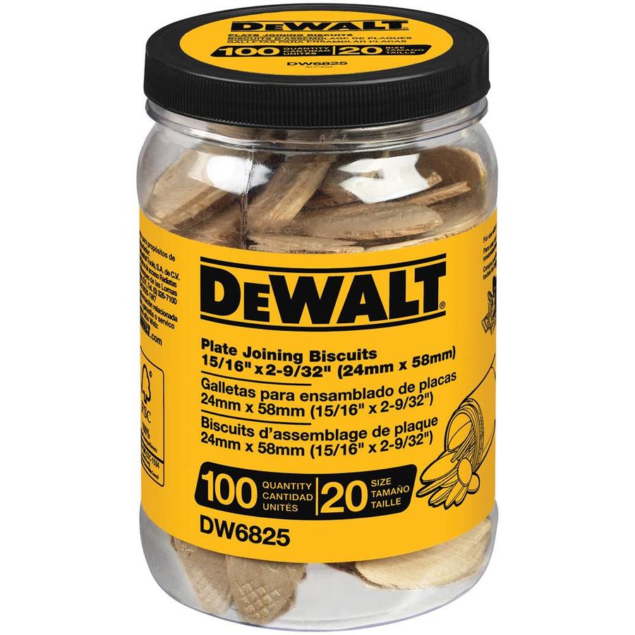 DEWALT 100 Count 20 Size Plate Joining Biscuits