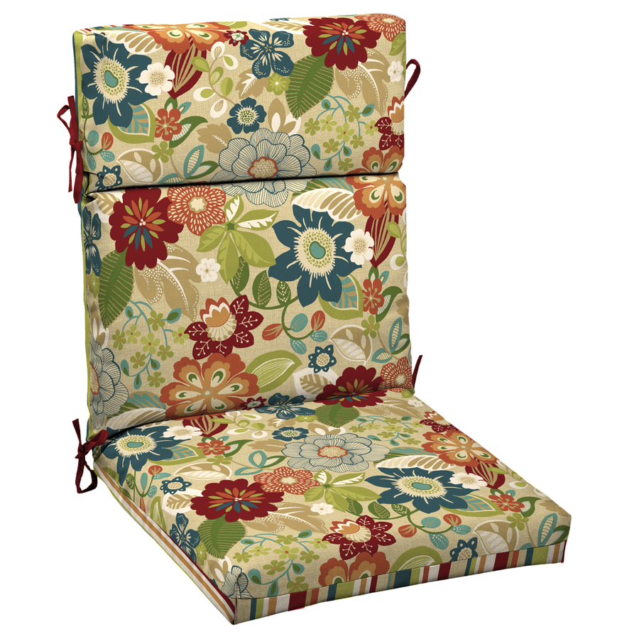 Shop Garden Treasures Bloomery Patio Chair Cushion at 