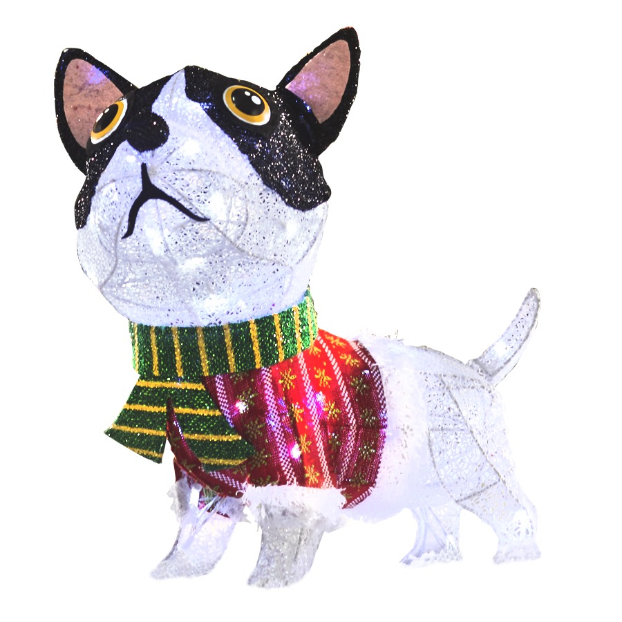 Shop Holiday Living 1Piece 2ft Dog Outdoor Christmas Decoration at