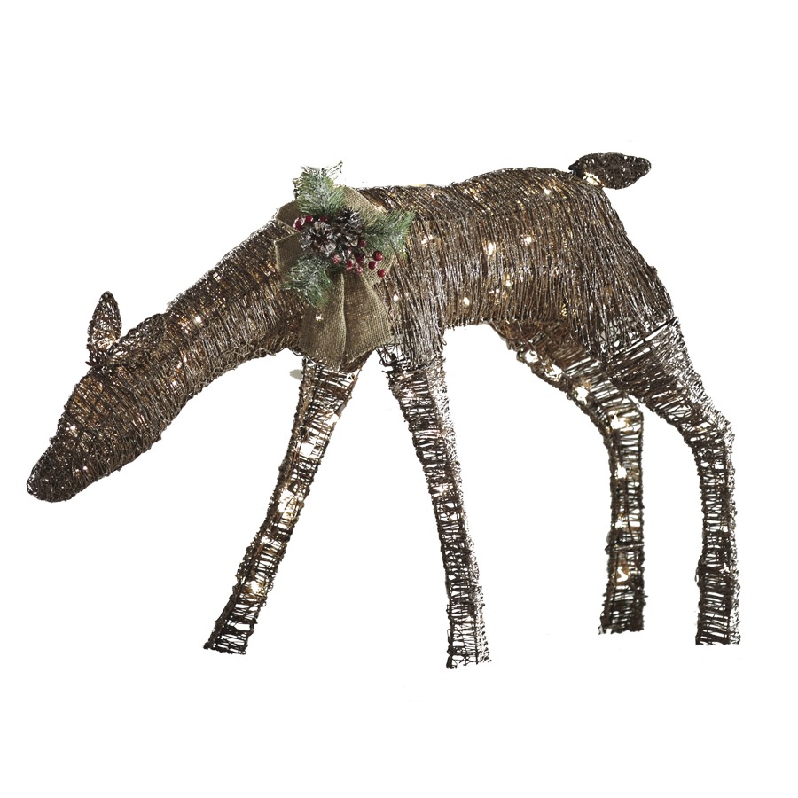 Shop Holiday Living 1Piece 2.3ft Deer Outdoor Christmas Decoration at