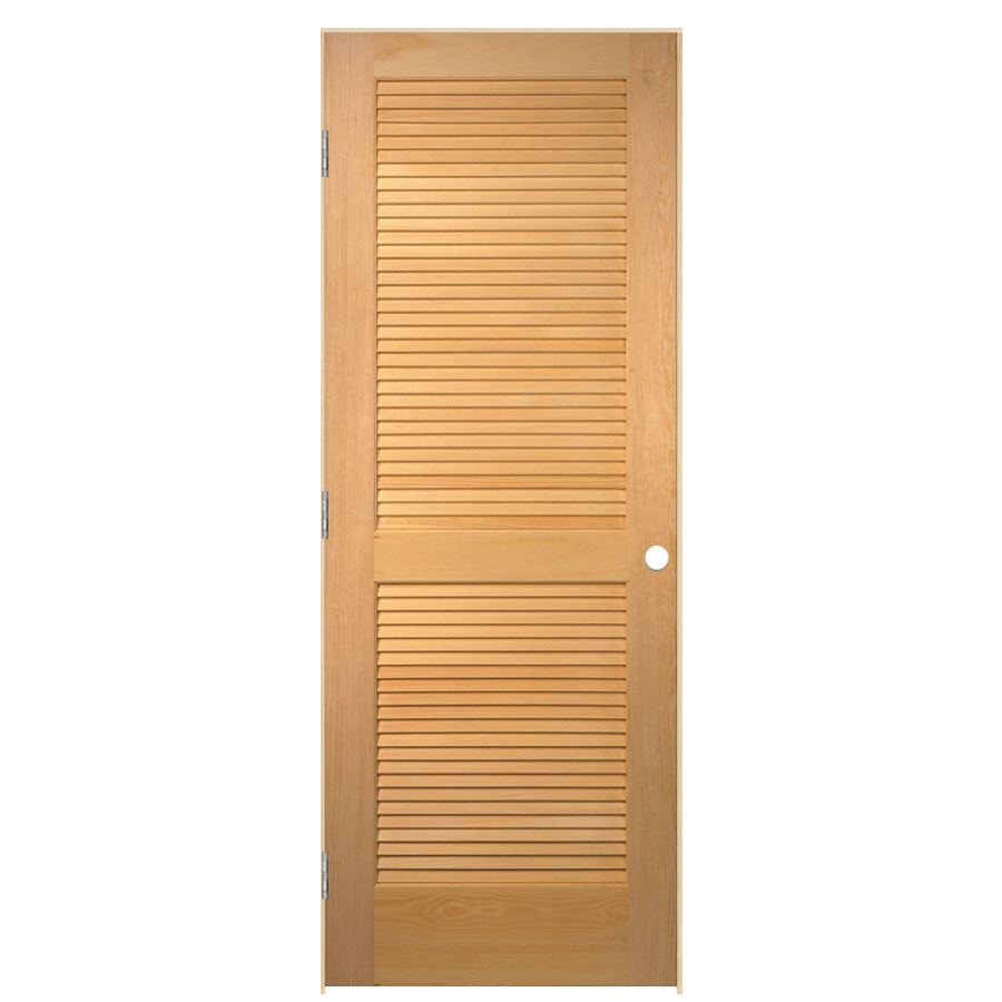 Reliabilt Prehung Solid Core Full Louver Pine Interior Door