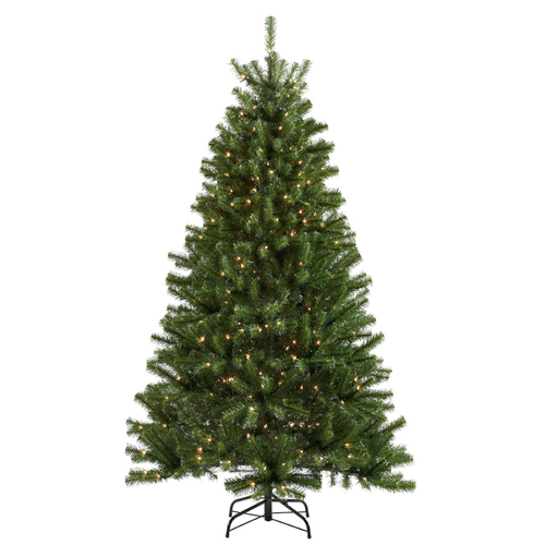 artifical christmas trees. Zoomed: Holiday Living 6-1/2' Spruce Artificial Christmas Tree with Clear