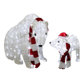 lighted christmas polar bears