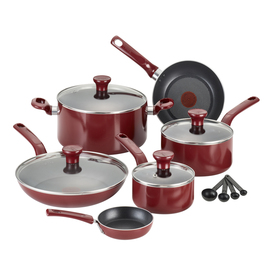 UPC 032406054615 product image for T-fal 14-Piece Excite 9-in Aluminum Cookware Set with Lid | upcitemdb.com