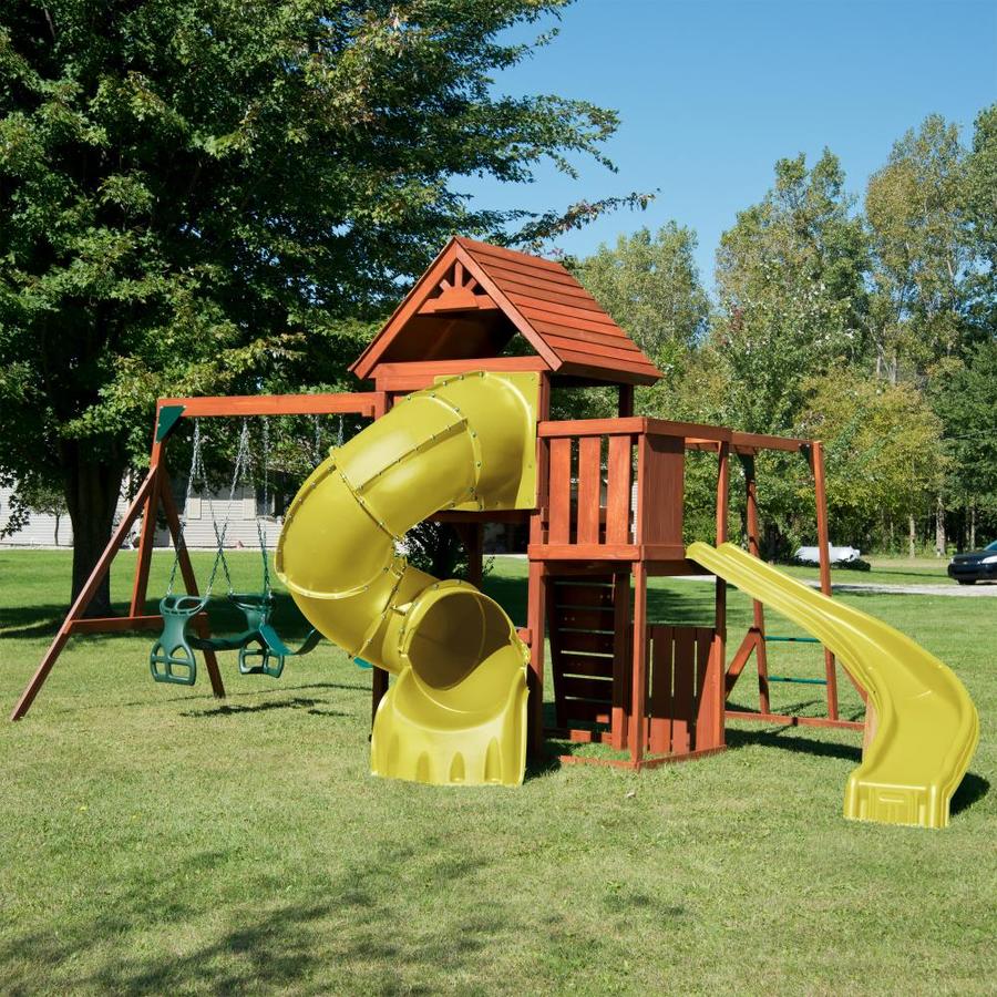 grandview deluxe wooden playset