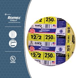 Southwire Romex Simpull 250 Ft 12 2 Non Metallic Wire By The Roll In The Non Metallic Wire By The Roll Department At Lowes Com
