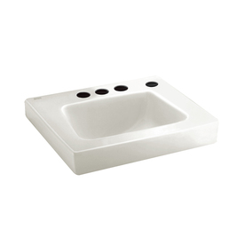 UPC 033056010174 product image for American Standard Roxalyn White Wall-Mount Rectangular Bathroom Sink with Overfl | upcitemdb.com