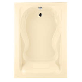 American Standard 60-in x 42-in Cadet Bone Hourglass-in-Rectangle Drop-In Bathtub with Reversible Drain 2772.002.021