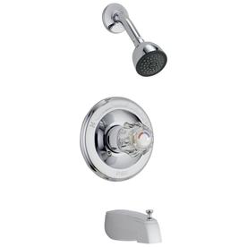 UPC 034449518529 product image for Delta Classic Chrome 1-Handle WaterSense Bathtub and Shower Faucet Trim Kit with | upcitemdb.com