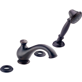 UPC 034449531160 product image for Delta Leland Venetian Bronze 2-Handle Adjustable Deck Mount Tub Faucet | upcitemdb.com