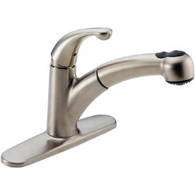 UPC 034449578066 product image for Delta Palo Stainless Pull-Out Kitchen Faucet | upcitemdb.com