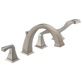 UPC 034449580618 product image for Delta Dryden Stainless 2-Handle Adjustable Deck Mount Tub Faucet | upcitemdb.com