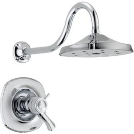 UPC 034449601306 product image for Delta Addison Chrome 1-Handle Shower Faucet Trim Kit with Rain Showerhead | upcitemdb.com