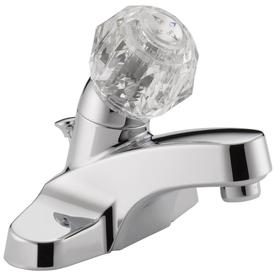 UPC 034449652391 product image for Peerless Chrome 1-Handle 4-in Centerset WaterSense Bathroom Sink Faucet (Drain I | upcitemdb.com