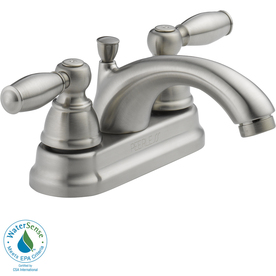 UPC 034449652629 product image for Peerless Apex Brushed Nickel 2-Handle 4-in Centerset WaterSense Bathroom Sink Fa | upcitemdb.com