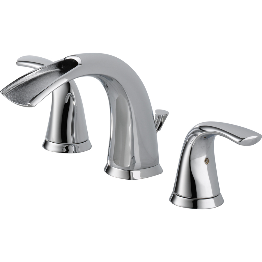 Shop Delta Nyla Chrome 2 Handle Widespread WaterSense Bathroom Sink 