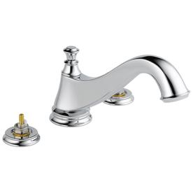 UPC 034449681650 product image for Delta Cassidy Chrome 2-Handle Adjustable Deck Mount Tub Faucet | upcitemdb.com