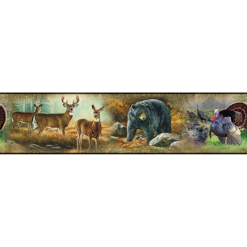 wildlife wallpaper border. wildlife wallpaper border. and Stick Wallpaper Border