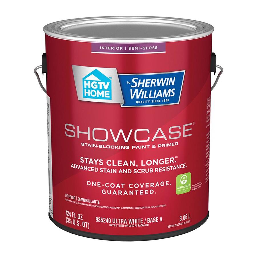 Hgtv Home By Sherwin Williams Showcase Semi Gloss Ultra White Tintable Interior Paint 1 Gallon In The Interior Paint Department At Lowes Com
