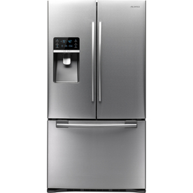 Samsung 28.4-cu ft French Door Refrigerator with Dual Ice Maker (Stainless Steel) ENERGY STAR RFG29THDRS