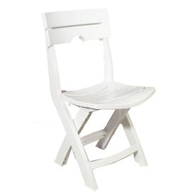 UPC 037063100217 product image for Adams Mfg Corp White Slat Seat Resin Patio Dining Chair | upcitemdb.com