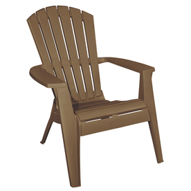  Mfg Corp Amesbury Brown Resin Stackable Adirondack Chair at Lowes.com