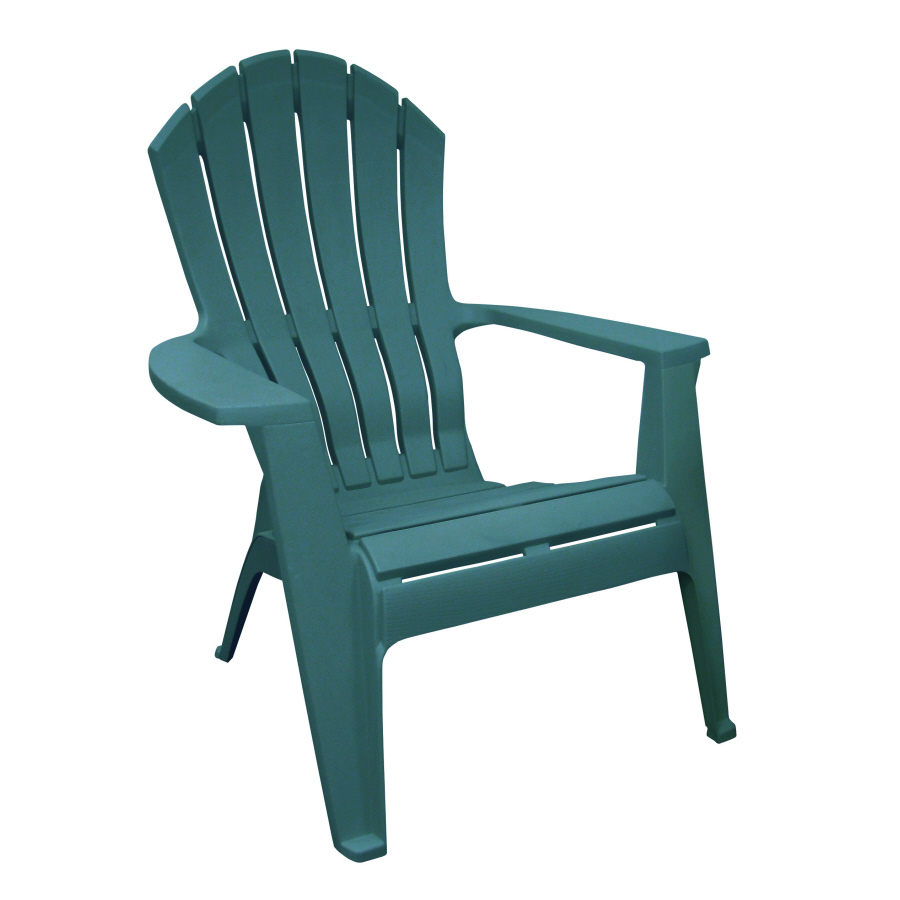Shop Adams Mfg Corp Hunter Green Resin Stackable Adirondack Chair at