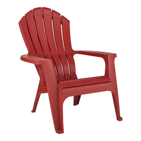 Shop Adams Mfg Corp Red Resin Adirondack Chair at Lowes.com