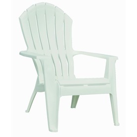 Shop Adams Mfg Corp White Resin Stackable Adirondack Chair at Lowes 