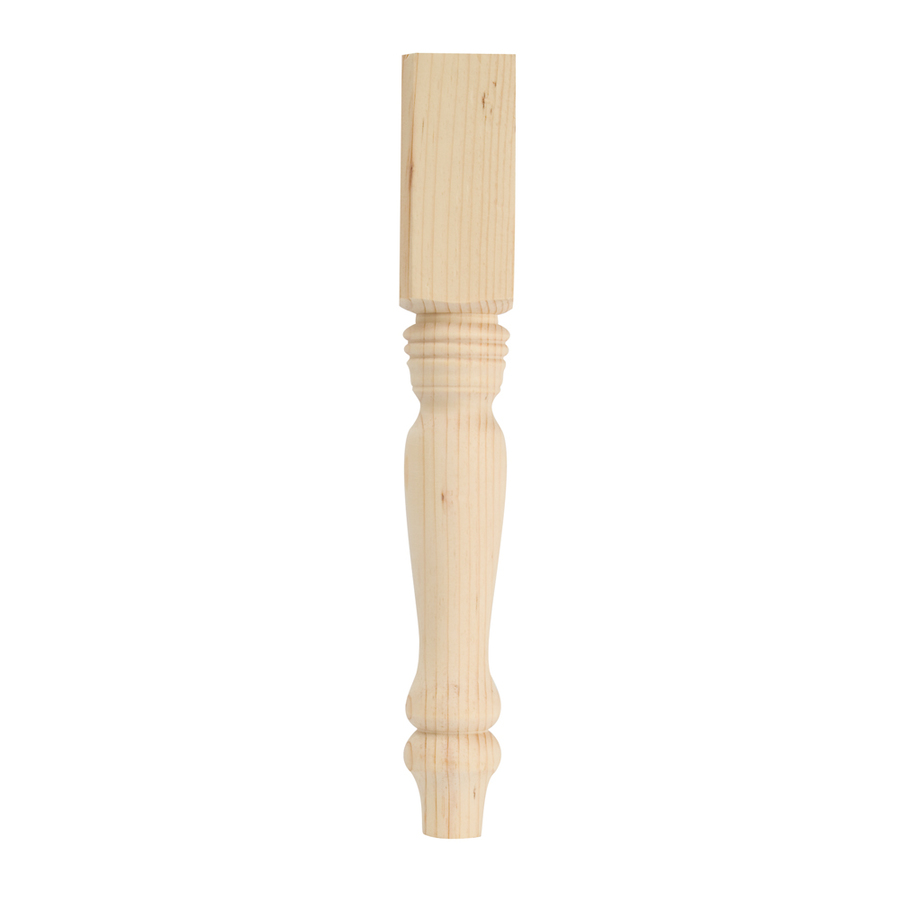  Waddell 29-in Country Pine Traditional Wood Table Leg at Lowes.com