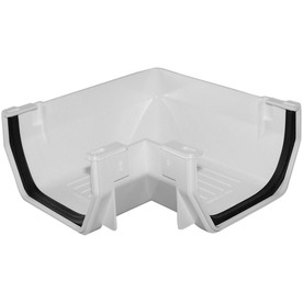 UPC 038561001037 product image for Raingo 4-1/2-in White Vinyl Raingo Vinyl Gutter Corner | upcitemdb.com