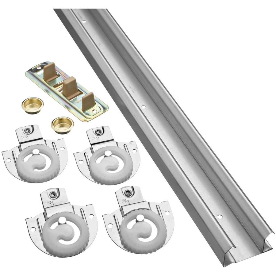 Slide-Co 161793 Bi-Pass Closet Track Kit 2 Door Hardware Pack 72
