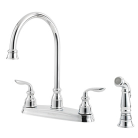 UPC 038877546451 product image for Pfister Avalon Polished Chrome High-Arc Kitchen Faucet with Side Spray | upcitemdb.com