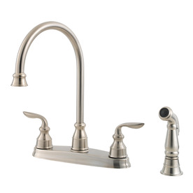 UPC 038877546468 product image for Pfister Avalon Stainless Steel High-Arc Kitchen Faucet with Side Spray | upcitemdb.com