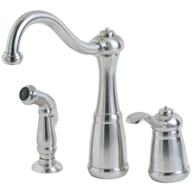 UPC 038877547021 product image for Pfister Marielle Stainless Steel High-Arc Kitchen Faucet with Side Spray | upcitemdb.com