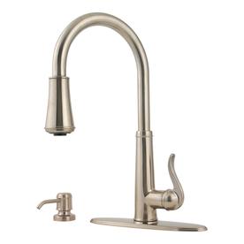 UPC 038877547663 product image for Pfister Ashfield Brushed Nickel Pull-Down Kitchen Faucet | upcitemdb.com