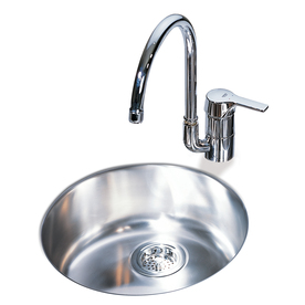 Franke USA Round Stainless Steel Undermount Bar Sink