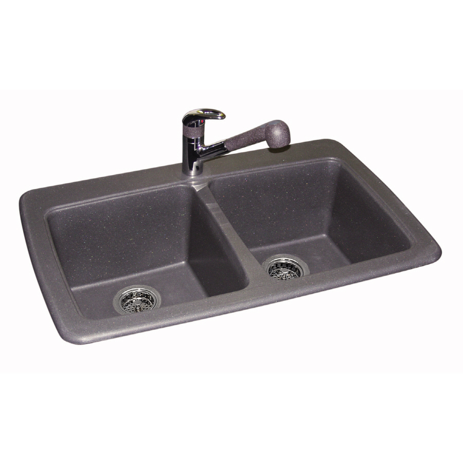 Franke USA Double-Basin Drop-in or Undermount Granite Kitchen Sink ...