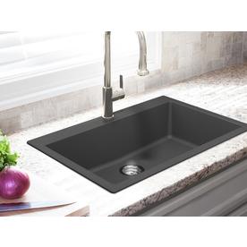 Graphite Franke Kitchen Sink Made of Granite with a Single Bowl Urban UBG 610-56-graphite 114.0575.029 Fragranite