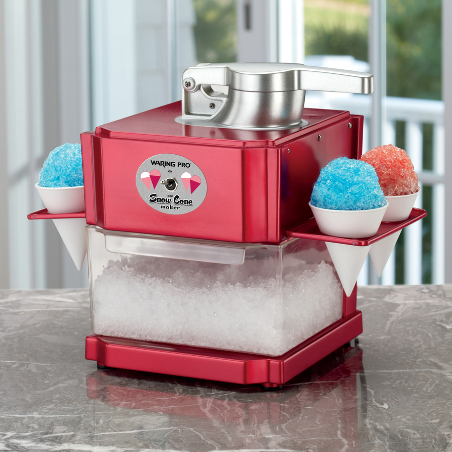 Waring Pro SCM100 Professional Snow Cone Maker Metallic Red for sale online