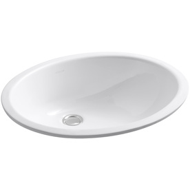 UPC 040688056111 product image for KOHLER Caxton White Undermount Oval Bathroom Sink with Overflow | upcitemdb.com