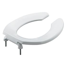 UPC 040688086729 product image for KOHLER Lustra White Plastic Round Toilet Seat | upcitemdb.com