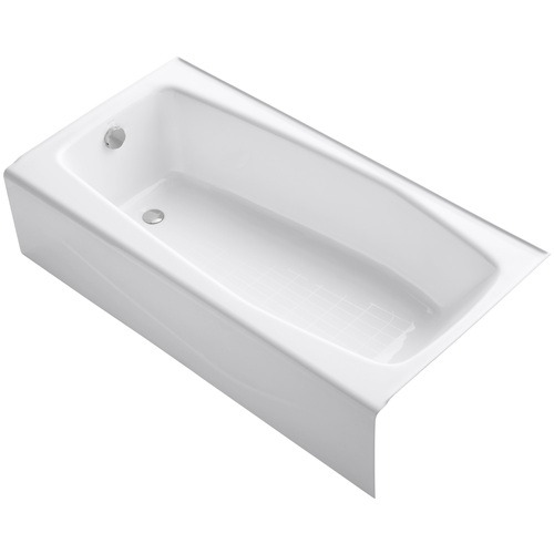 Zoomed: KOHLER 60" x 30-1/4" Villager White Rectangular Tub