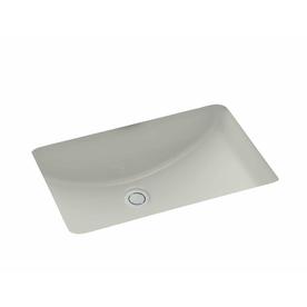 Shop KOHLER Ladena Ice Grey Undermount Rectangular Bathroom Sink with ...